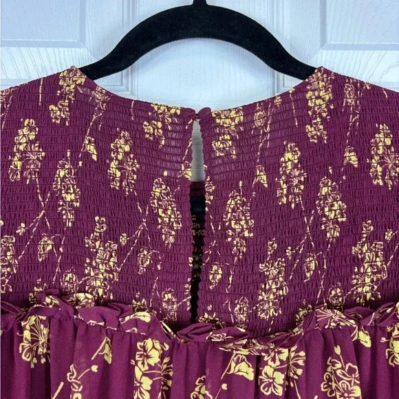 NWT Cinq a cept Zola dress maroon and starfruit sz 2 - Picture 11 of 14